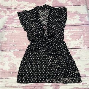 Polka Dot Lace Long Top
